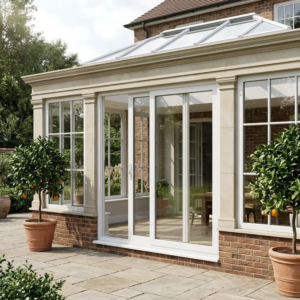 Aero-slide white on an Orangery